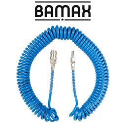 Spiral Polyp Hose Blue 5mmx8mmx12m With Quick Couplers Bx15pu12-5